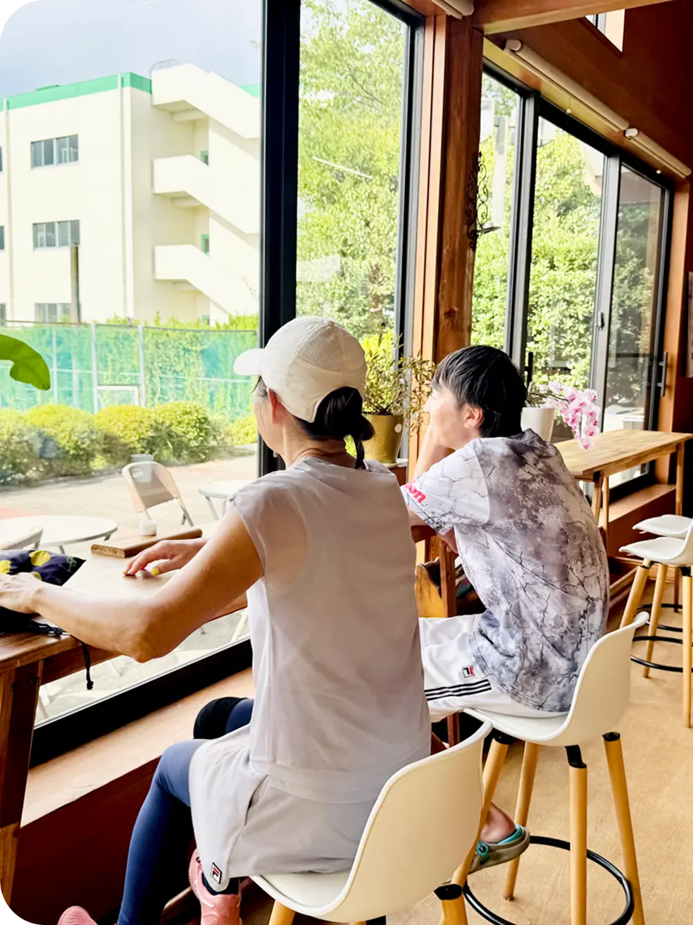 画像：休憩中の様子