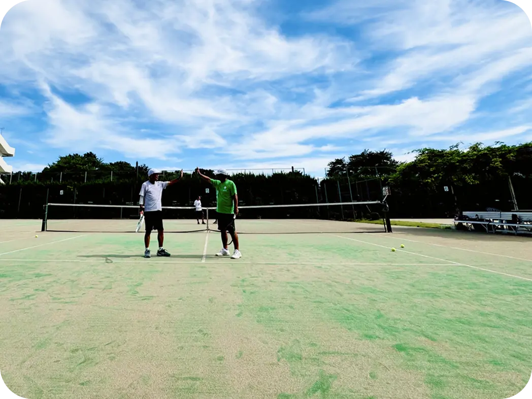 画像：テニスコートの様子